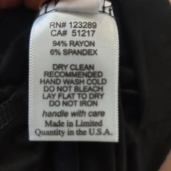 Michael Lauren Calder Black Dress Sz L with Neck Mesh Insert Sleeveless Hi-Low - Picture 7 of 7